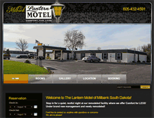 Tablet Screenshot of milbanklanternmotel.com